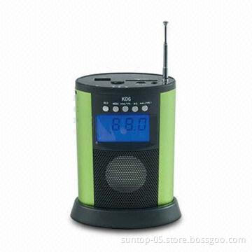 Stereo Mini Speaker, Made of Plastic and Metal Shell